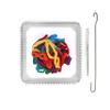 Friendly Loom 7 Traditional Potholder Weaving Kit | Sturdy Metal Loom and Quality Cotton Weaving Loops in Rainbow Colors | Complete Kit to Weave 2 Functional Potholders | Made in the USA view 4