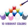 Crayola Washable Kid's Paint, Assorted Colors, Pack of 10 view 3