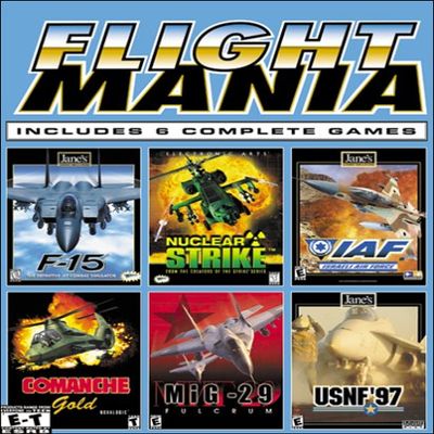 Flight Mania: F-15, Nuclear Strike, Israeli Air Force (AIF), Comanche Gold, MIG-29, USNF '97 - PC