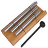 Woodstock Wind Chimes Zenergy Trio Hand Chime, Silver (7.7") Musically Tuned for Meditation, Yoga and Mindfulness, Great for Classrooms view 1