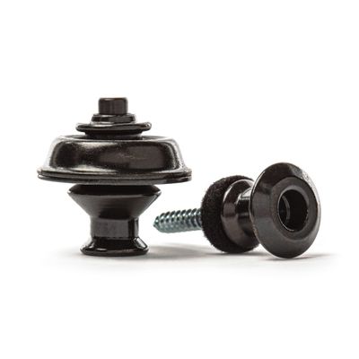 Jim Dunlop Straplok Strap Retainers Dual Design - Black Oxide