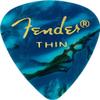Fender Premium Celluloid Guitar Picks 351 Shape, Ocean Turquoise, Thin, 12-Pack view 1