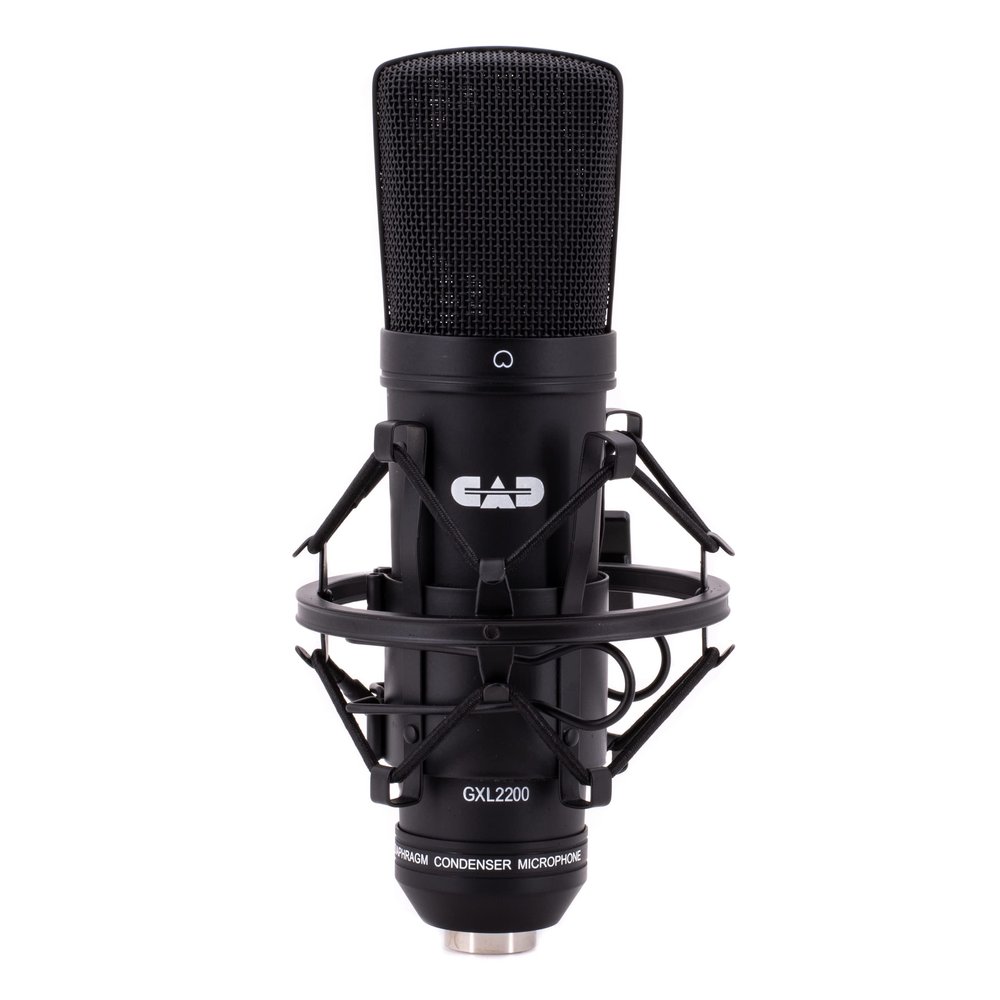 CAD Audio GXL2200 Large-Diaphragm Cardioid Condenser Microphone 1 Gold Diaphragm & Shock Mount