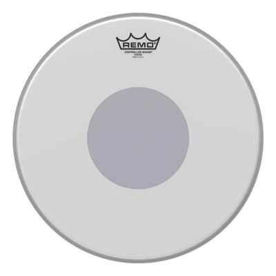 Remo Controlled Sound Coated Drum Head with Reverse Black Dot - 14 Inch