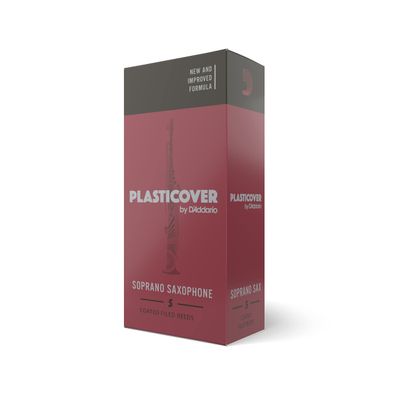 DAddario Woodwinds Plasticover Soprano Sax Reeds, Strength 4.0, 5-pack