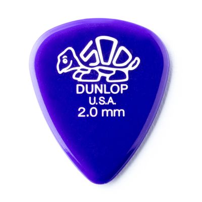 Jim Dunlop Delrin 500 Pick 2.0MM - 12 Pack