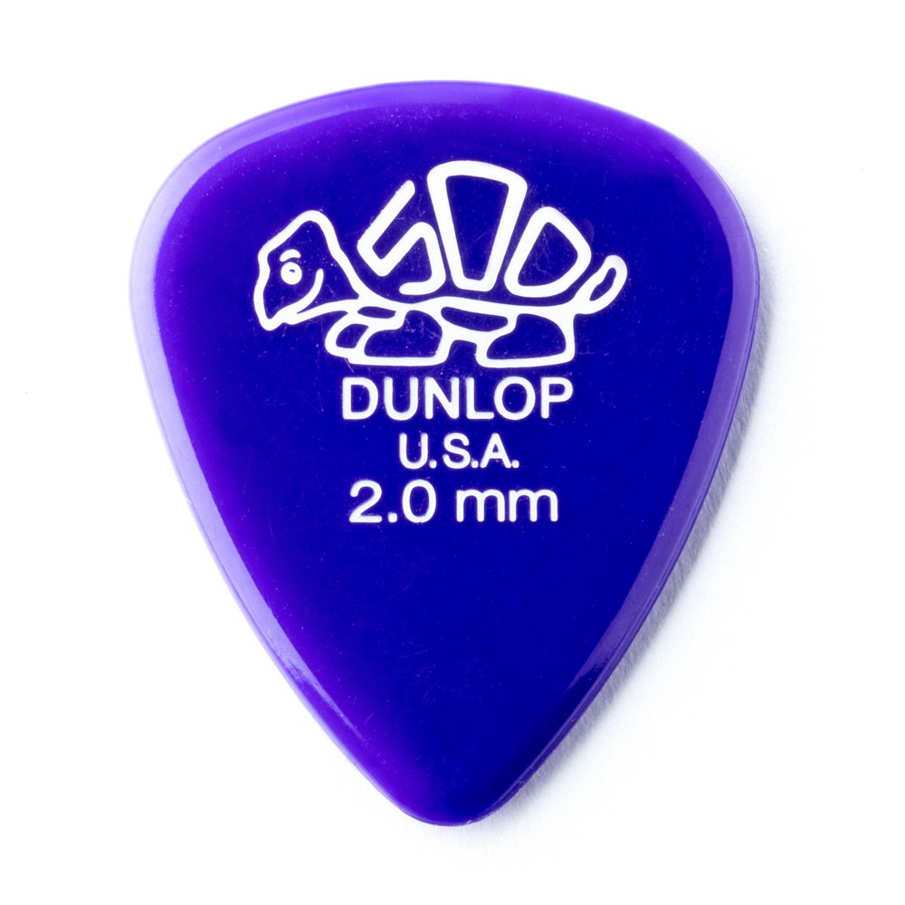 Jim Dunlop Delrin 500 Pick 2.0MM - 12 Pack