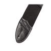 Fender Logo Guitar Strap, Guitar Accessories, 2in, Black with Red Logo view 2