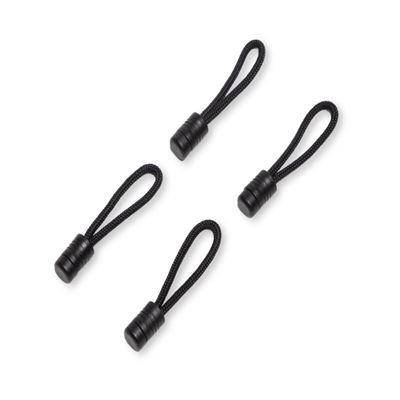 Stayput Black Pull Cords - 4 Pack, Used with Shock Cords & Zippers for Canvas Sold Separately