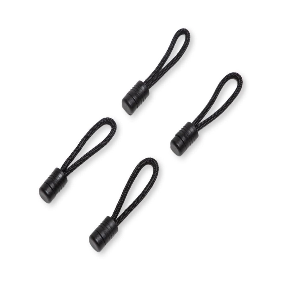 Stayput Black Pull Cords - 4 Pack, Used with Shock Cords & Zippers for Canvas Sold Separately