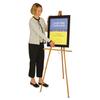 Quartet Lightweight Wood Display Easel, Natural Oak (41E) view 3