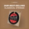 D'Addario Guitar Strings - Pro-Arte Classical Guitar Strings - EJ45LP - Nylon Guitar Strings - Silver Plated Wrap, Composite Core, Clear Nylon Trebles - Lightly Polished, Normal Tension view 3