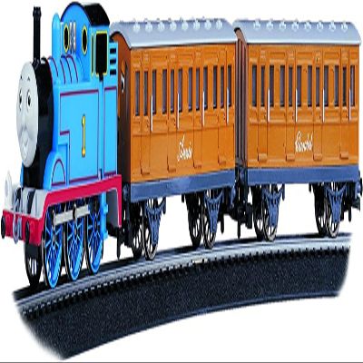 Bachmann Trains - Thomas & Friends Thomas with Annie and Clarabel Ready To Run Electric Train Set - HO Scale