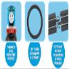 Bachmann Trains - Thomas & Friends Thomas with Annie and Clarabel Ready To Run Electric Train Set - HO Scale view 3