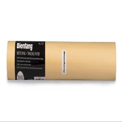 Bienfang Sketching & Tracing Paper Roll, Canary Yellow, 18 Inches x 50 Yards, Large - for Drawing, Trace, Sketch, Craft, Sewing Pattern