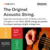 D'Addario Acoustic Guitar Strings, 80/20 Bronze, EJ12, Medium Gauge 13-56, 6-String Set, Pack of 1 view 4