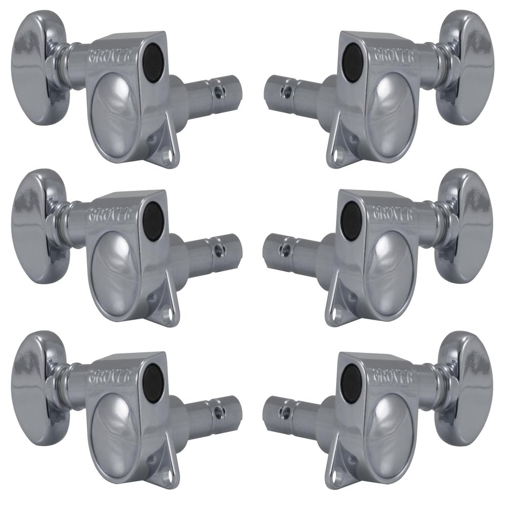 Grover 406C Mini Locking Rotomatic Tuners - 3+3 - Chrome