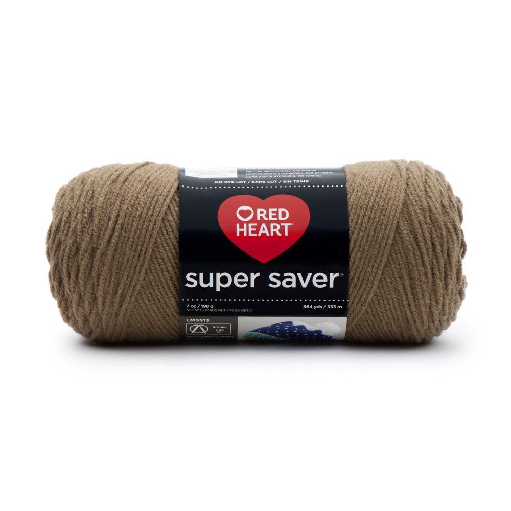 RED HEART Super Saver Yarn, Cafe Latte