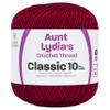 Coats Crochet Aunt Lydia's Crochet, Cotton Classic Size 10, Burgundy (154-492) view 1