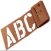 DURO by Graphic Products 3335 Stencil-It Oil Board Stencil Set, 5" view 3