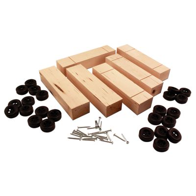 Woodland Scenics Basic Blocks with Wheels and Axels 6/Pkg