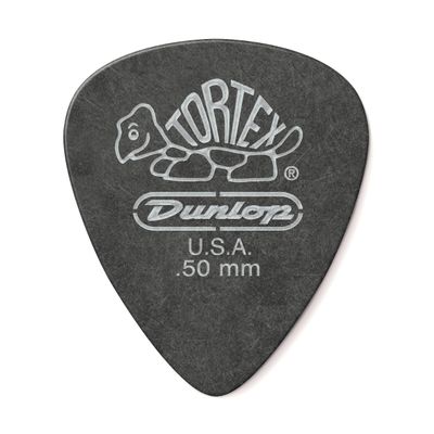 Jim Dunlop Tortex Pitch Black Standard Pick .50MM - 72 Pack