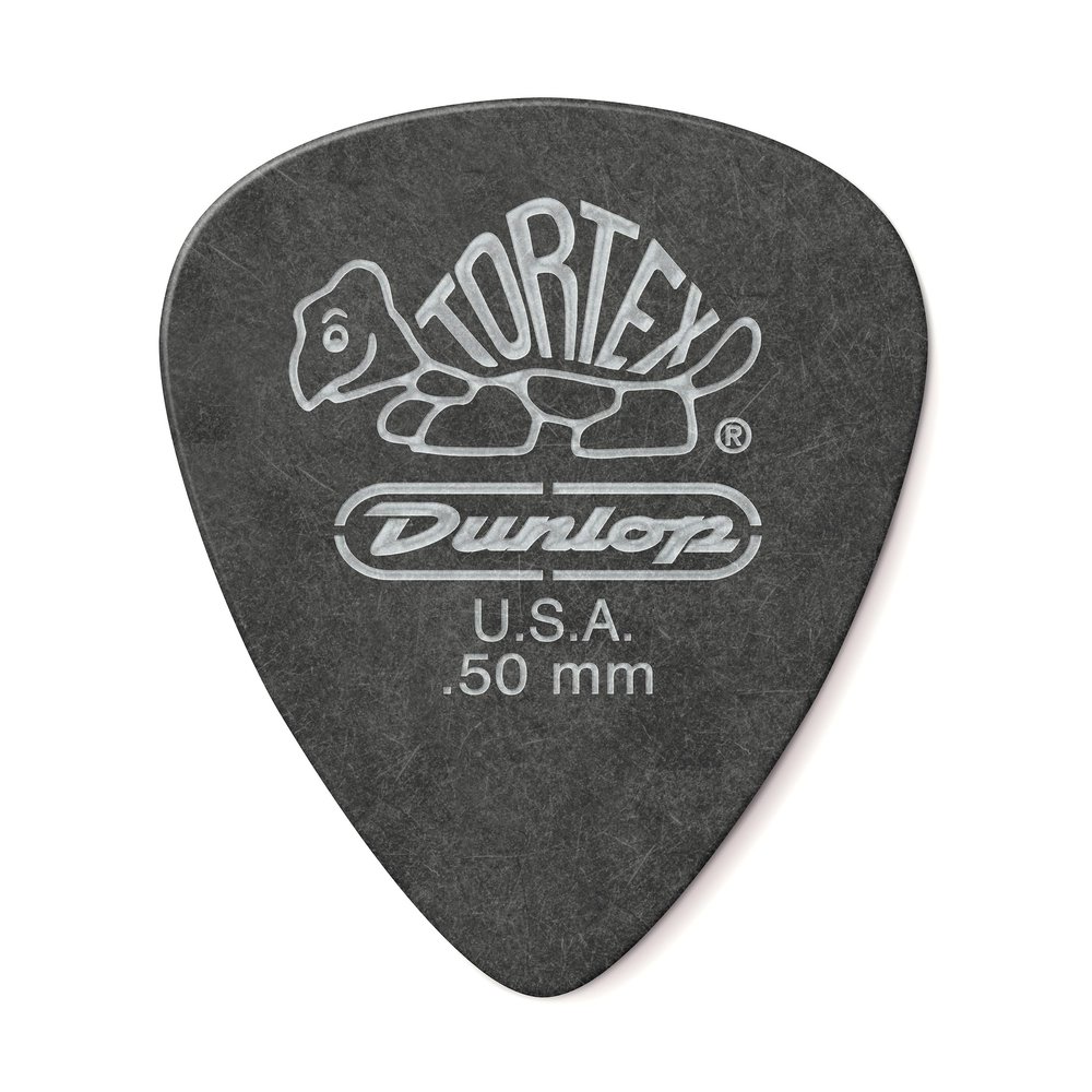 Jim Dunlop Tortex Pitch Black Standard Pick .50MM - 72 Pack
