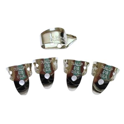 Jim Dunlop Nickel Silver Fingerpicks .018 IN - 5 Pack