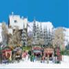 Busch 1059 Christmas Fair Street Scn HO Scale Scenery Kit view 2