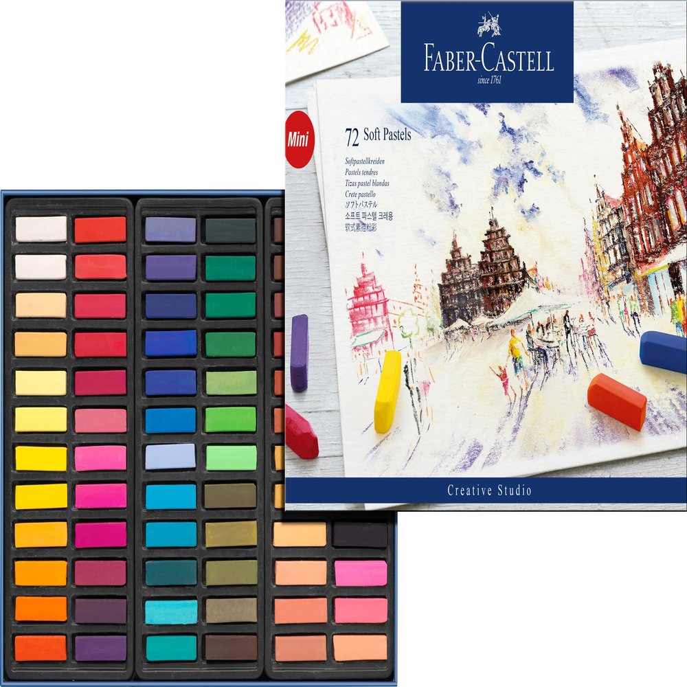 Faber-Castel FC128272 Creative Studio Soft Pastel Crayons (72 Pack), Assorted