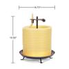 Candle by the Hour 144-Hour Refill, Eco-friendly Natural Beeswax with Cotton Wick,Yellow view 3