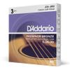 D'Addario Acoustic Guitar Strings, Phosphor Bronze, EJ26-3D, Custom Light Gauge 11-52, 6-String Set, Pack of 3 view 1
