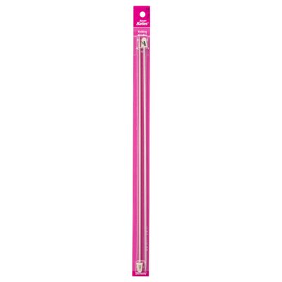 Susan Bates 11114-4 14-Inch Silvalume Single Point Knitting Needle, 3.5mm, Salmon
