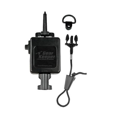 Gear Keeper CB Mic Keeper Retractable Microphone Holder - Features Heavy-Duty Snap Clip Mount, Adjustable Mic Lanyard and Hardware Mounting Kit