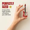 Red Electric Guitar Miniature Replica Magnet, Size 4 inch view 3