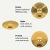 HCS 14" Crash Cymbal for Drum Set MADE IN GERMANY Traditional Medium Brass, 2-YEAR WARRANTY view 2