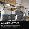HCS 14" Crash Cymbal for Drum Set MADE IN GERMANY Traditional Medium Brass, 2-YEAR WARRANTY view 3
