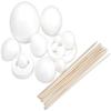 Smoothfoam Styrofoam Solar System Kit for Modeling, White view 1