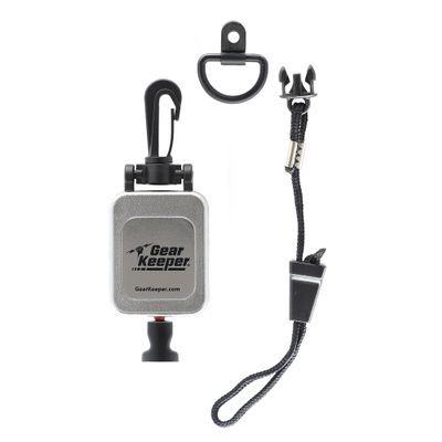 Hammerhead Industries Gear Keeper CB MIC Keeper Retractable Microphone Holder RT2-4712 Features Heavy-Duty Snap Clip Mount, Adjustable Mic Lanyard and Hardware Mounting Kit - Made in USA Chrome