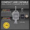 Hammerhead Industries Gear Keeper CB MIC Keeper Retractable Microphone Holder RT2-4712 Features Heavy-Duty Snap Clip Mount, Adjustable Mic Lanyard and Hardware Mounting Kit - Made in USA Chrome view 2