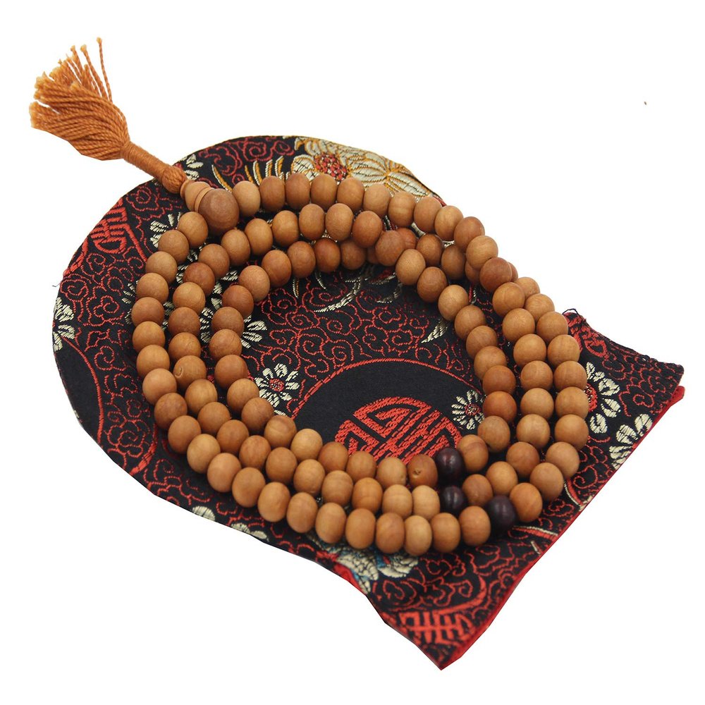 Mala, Sandalwood (Meditation Rosary) with pouch