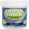 DecoArt TG01-10 Triple Thick Gloss Glaze, 4-Ounce Triple Thick Gloss Glaze (Jar), White view 1