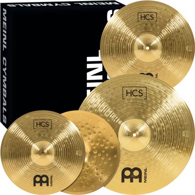 Meinl Cymbals HCS141620 HCS Cymbal Box Set Pack with 14-Inch Hi Hat Pair, 16-Inch Crash, 20-Inch Ride (VIDEO)