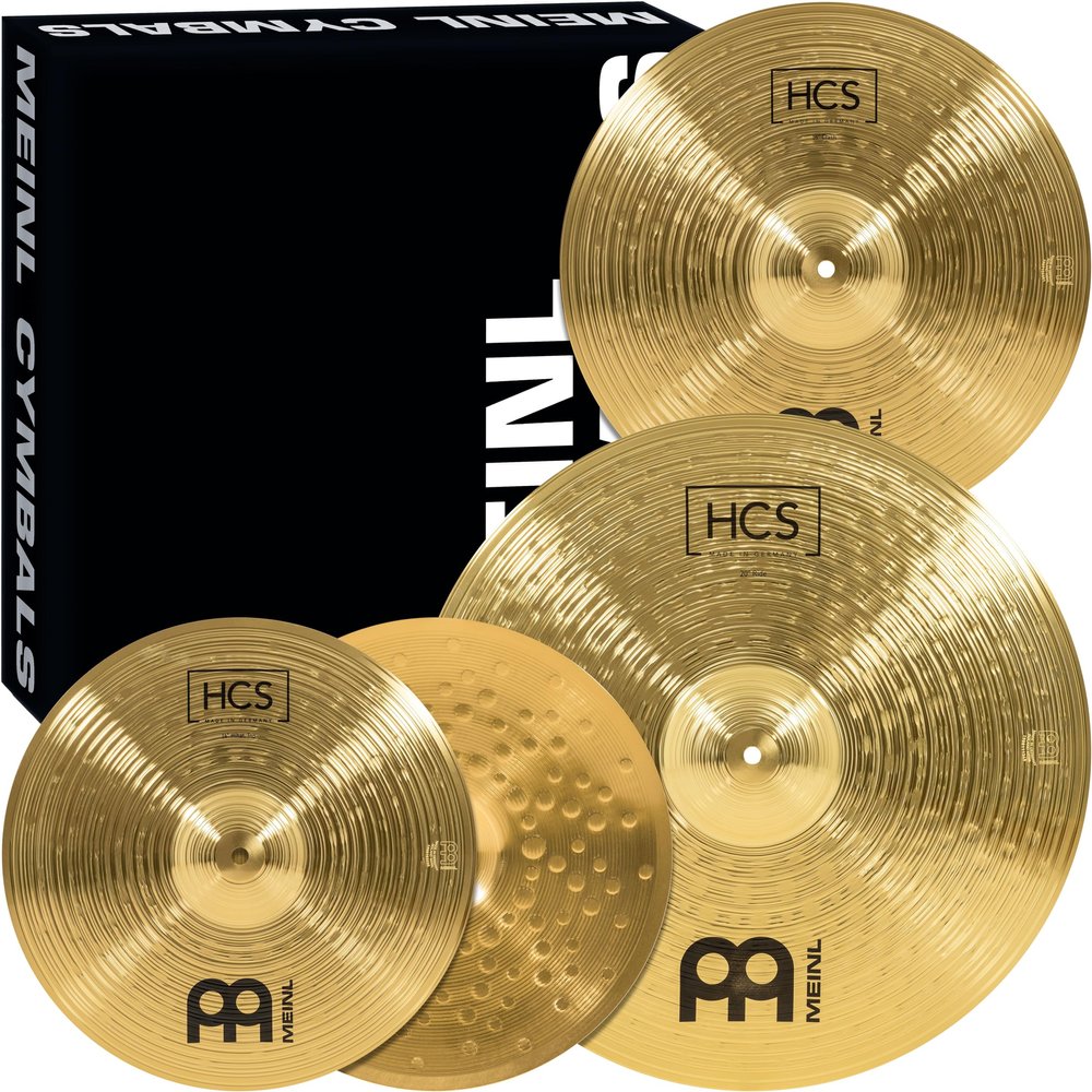 Meinl Cymbals HCS141620 HCS Cymbal Box Set Pack with 14-Inch Hi Hat Pair, 16-Inch Crash, 20-Inch Ride (VIDEO)