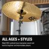 Meinl Cymbals HCS141620 HCS Cymbal Box Set Pack with 14-Inch Hi Hat Pair, 16-Inch Crash, 20-Inch Ride (VIDEO) view 3