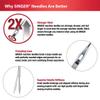SINGER 4847 Universal Ball Point Machine Needles, Size 70/10, 80/12, 4-Count view 4