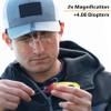 Carson Optical VisorMag 2x Power (+4.00 Diopters) Clip-On Magnifying Lens for Hats VM-12 view 3
