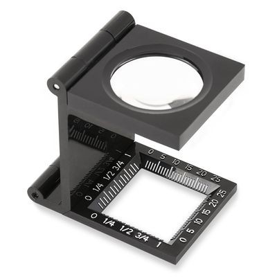 Carson LinenTest 5x30mm Folding Loupe Magnifier , Black