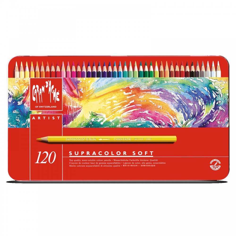 Caran D'ache Supracolor Pencil Set, 120/Tin (J3888420)