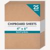 Grafix Medium Weight Chipboard 4"x6", Natural Acid-Free 0.057 Sheets, Create Three-Dimensional Embellishments for Cards, Papercrafts, Mixed Media, Home Dcor, and More, Pack of 25 view 1